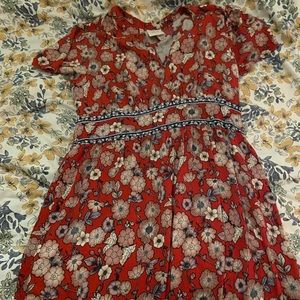 Knox Rose floral dress L EUC